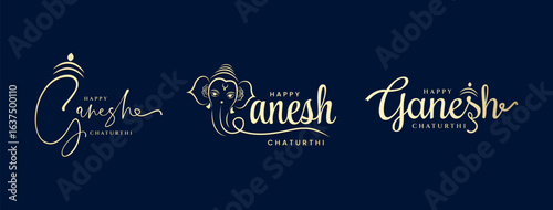 Lord Ganpati illustration for Ganesh Chaturthi festival Social Media Post