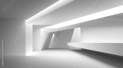 Wallpaper Mural empty shelf with spotlights for exhibit Torontodigital.ca