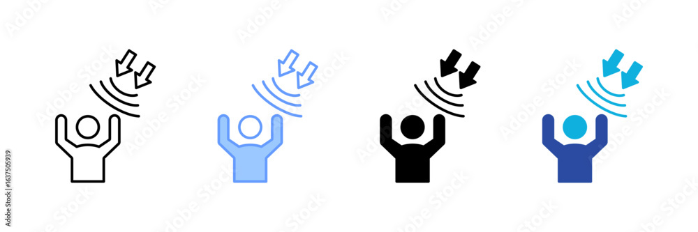 Obraz premium Resilience Icon Set Multiple Style Collection