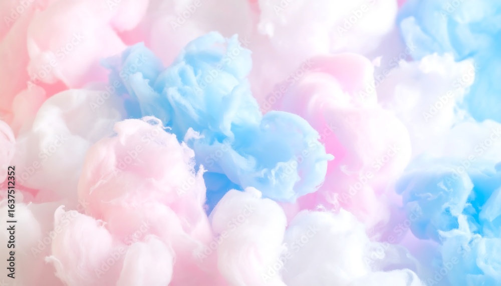 Obraz premium Pastel cloud-like swirls