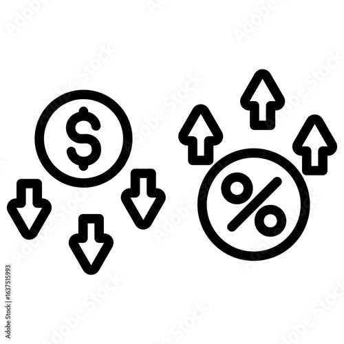 Economic Inflation Icon
