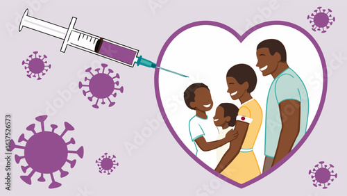 Vaccination for African American Family Syringe Virus and Heart.