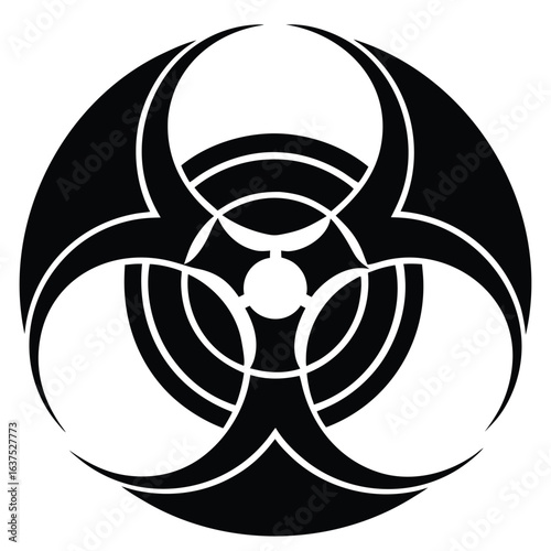 biohazard  eco theme  vector icon