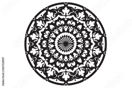 Floral Mandala Laser-Cut Silhouette Bundle