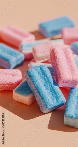 Close-up of colorful rectangular candies (1)