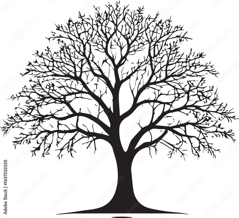 Fototapeta premium tree silhouette Vector | Minimalist & Trendy tree Silhouette Design | Unique & Stylish tree Artwork for Vector design