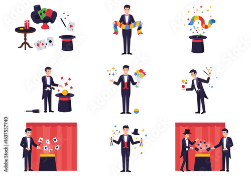 Magician Performances and Magic Tricks.