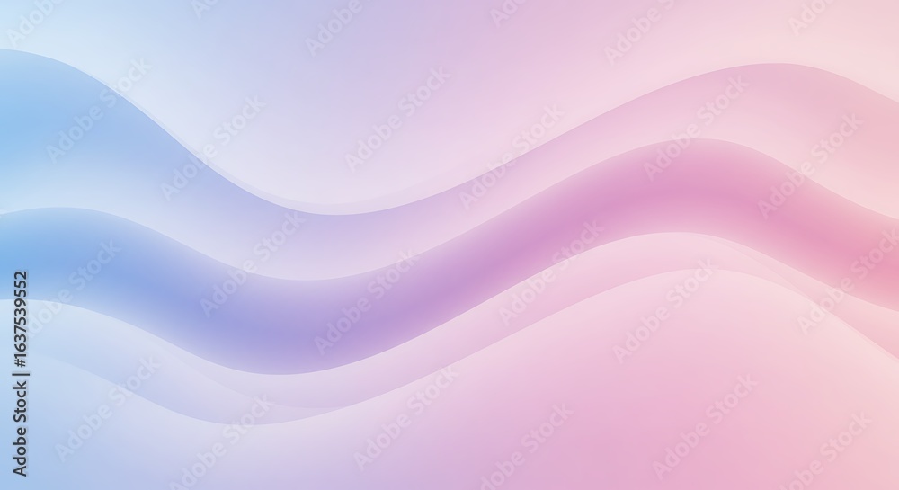 Soft pastel gradient background with smooth, flowing abstract waves in serene pink and blue hues Soft pastel gradient background with smooth, flowing abstract waves in serene pink and blue hues