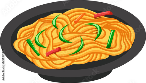 Illustration of Chow Mein