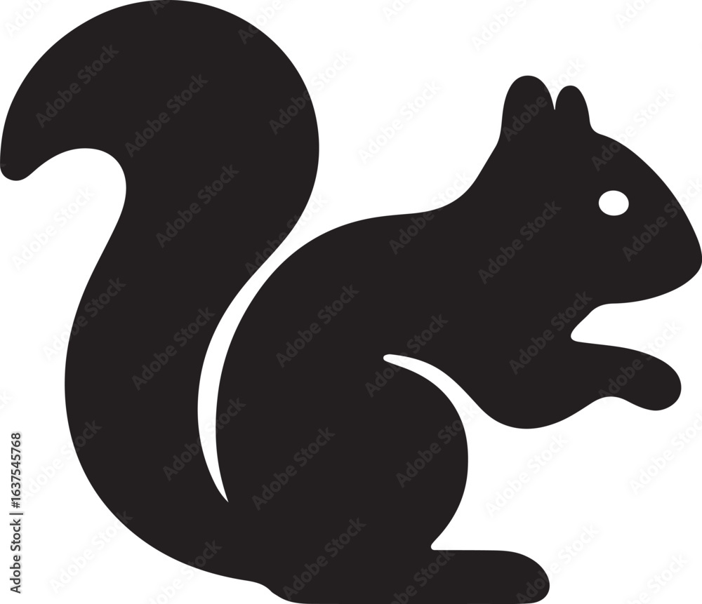 Obraz premium Eastern gray squirrel vector design.