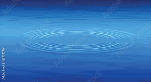 Water ripples on a blue background, creating a calming effect