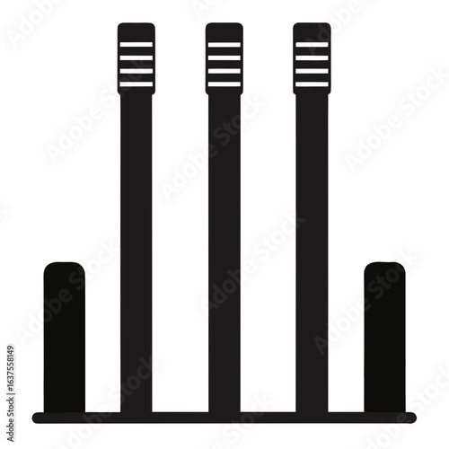 black mascara brush