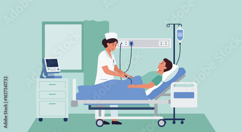 Caregiving in a hospital