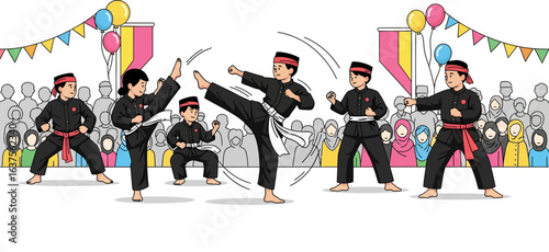 Martial Arts Performance at Festival