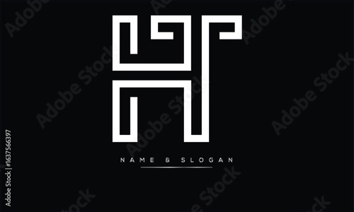HT, TH, H, T Abstract Letters Logo Monogram