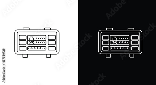 Control Panel with Digital Display Icon