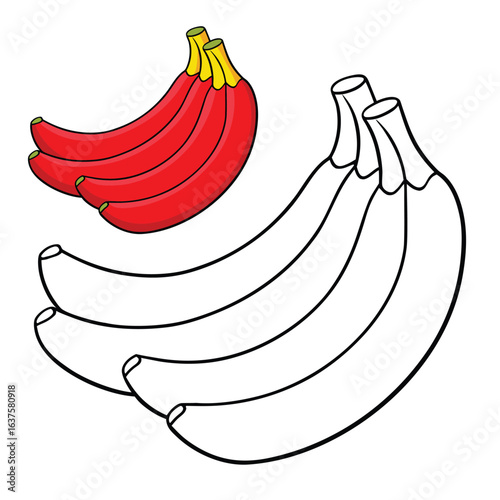 Red bananas are a sweet, creamy fruit with reddish-purple skin. Smaller and softer than yellow bananas, they’re rich in vitamins and perfect for snacking or smoothies.
