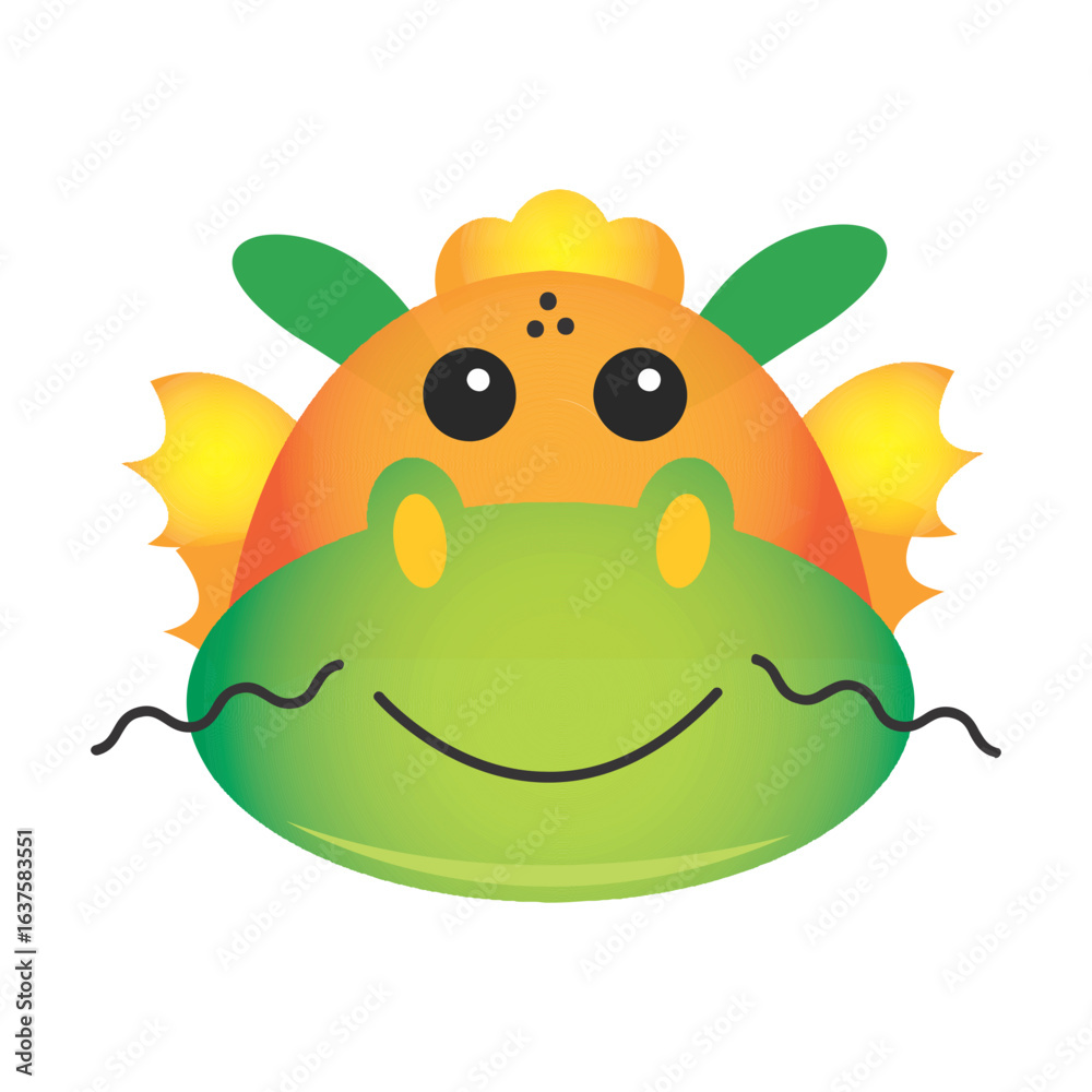Obraz premium Dragon Face Free Icon