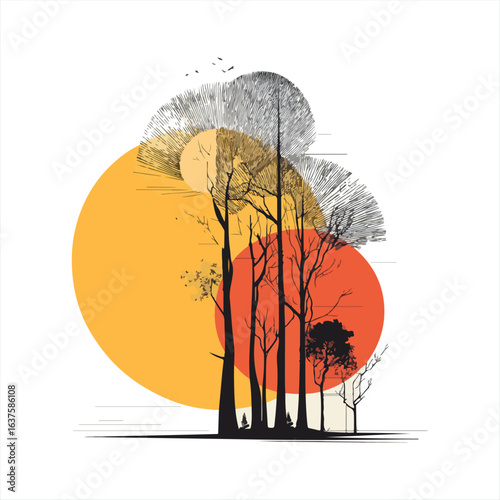 Incredibly Detailed Autumn Tree