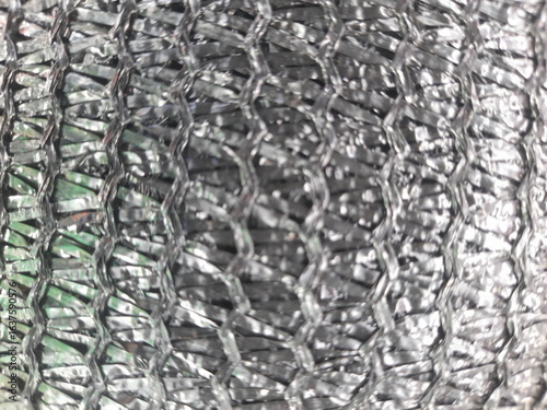 Close-Up of Plastic Rope Weaving Pattern