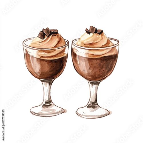 a cute Chocolate mousse
