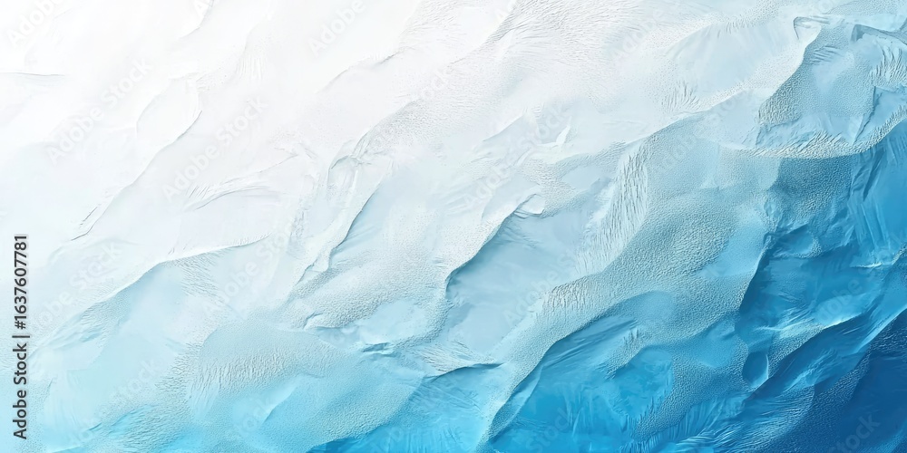 Obraz premium Gradient background with frosty ice blue and pale white