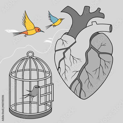 bird in cage