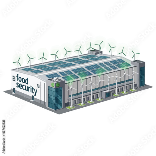 3d render of a building