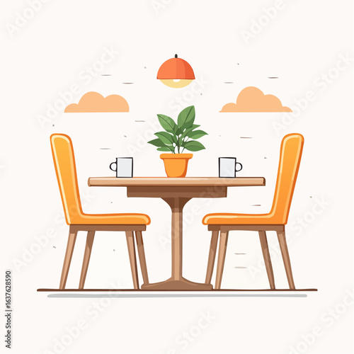 Dining table icon for home and lifestyle projects