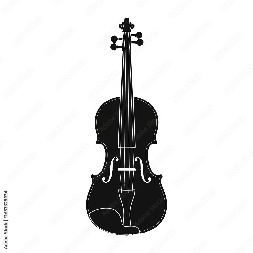 Obraz premium violin isolated on black