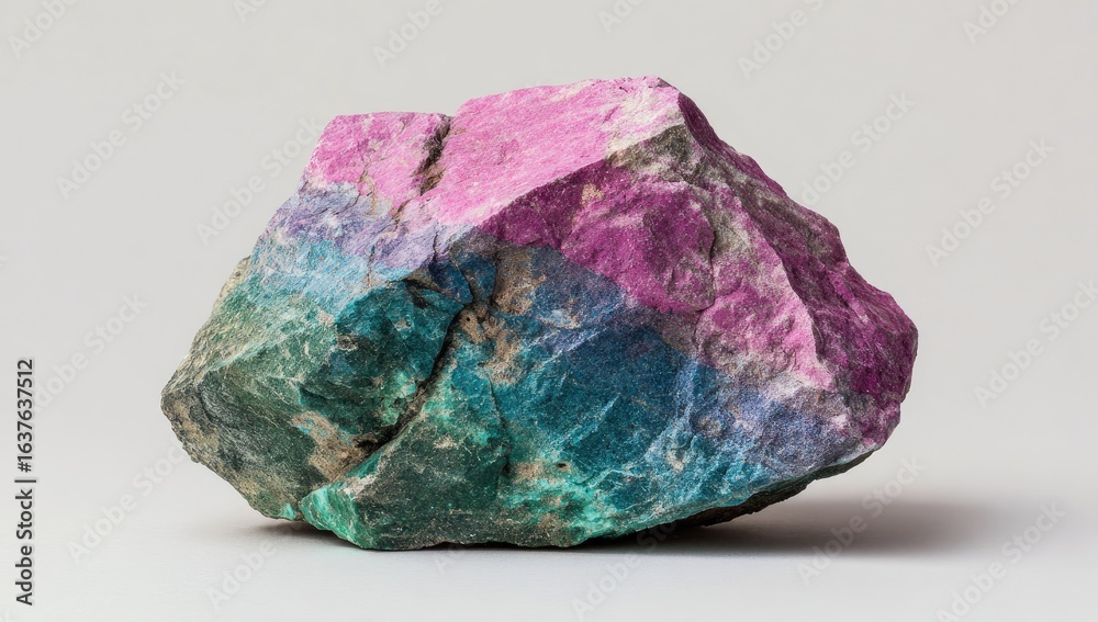 Fototapeta premium Vibrant, multicolored rock