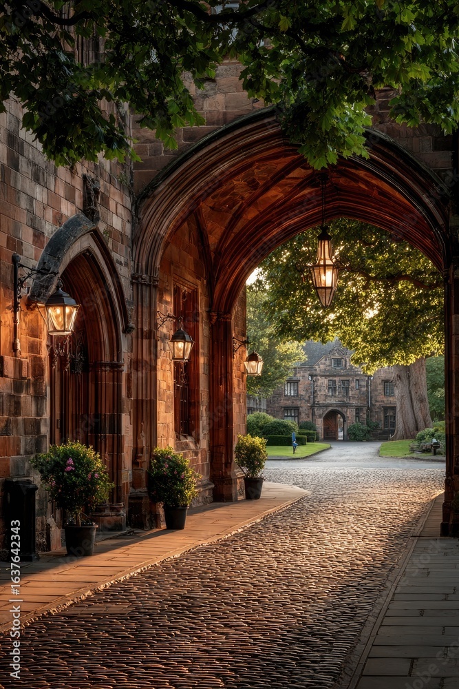 Fototapeta premium Stone Archway at Dusk