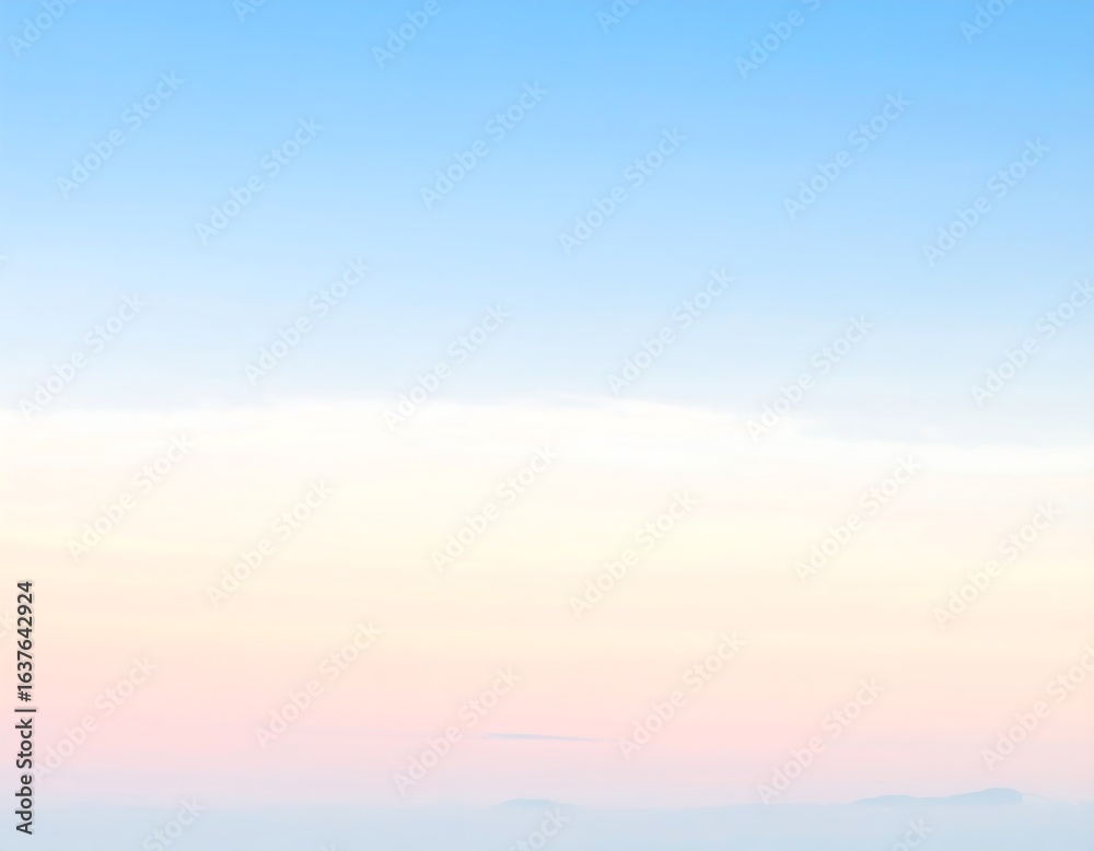 Pastel sunrise or sunset sky with subtle cloud formations Pastel sunrise or sunset sky with subtle cloud formations