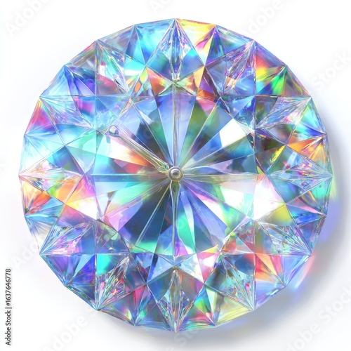 Large, round, multifaceted gem