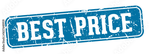 best price rectangular sign. best price stamp