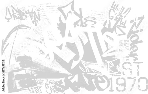 graffiti skate print, skateboarder graphic Tees, Vector Skate on a grunge background. t shirt graphics print vector design, Urban typography hipster street art for graphic t- shirt.eps8