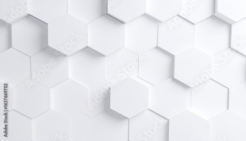 Contemporary hexagonal wall design modern interior 3d texture minimalist environment aesthetic perspective