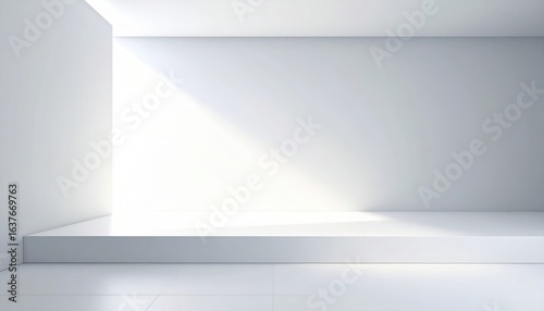 Wallpaper Mural Minimalist bright studio space with natural light modern architecture interior design clean environment wide angle view for creative projects Torontodigital.ca