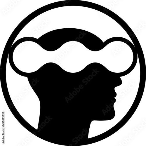 Abstract ilustration head vecktor. ilustracon de arte abstracto. 