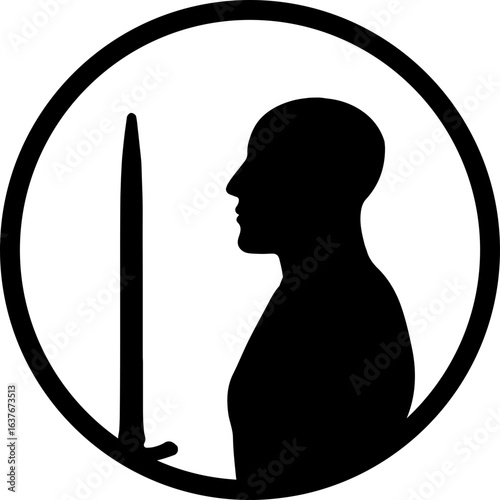 Abstract ilustration head vecktor.