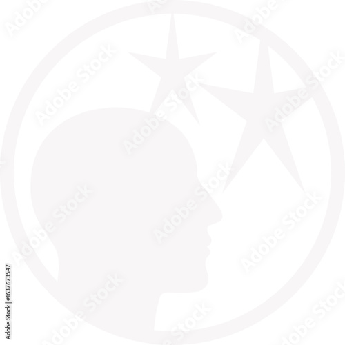 Abstract ilustration head vecktor.