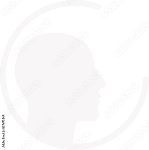 Abstract ilustration head vecktor.