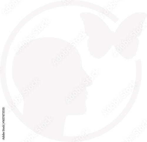Abstract ilustration head vecktor.