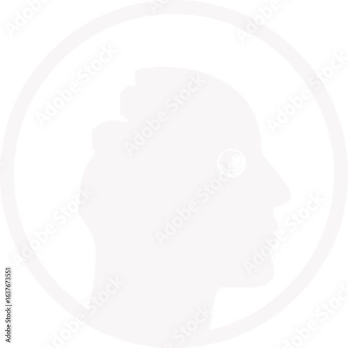 Abstract ilustration head vecktor.