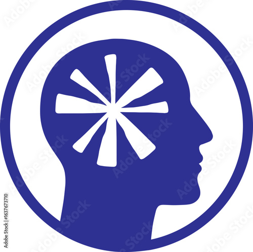 Abstract ilustration head vecktor.