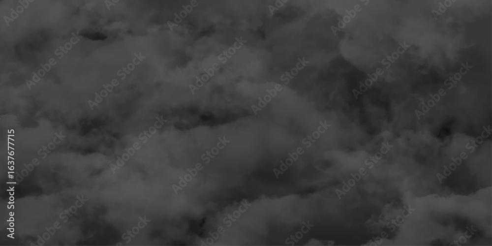 Naklejka premium Dark Grey and Black Cloud Texture. Dark Sky Texture Background. Smoky Clouds Abstract Background