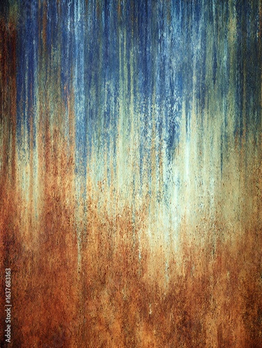 Rusted decaying metal abstract dripping texture