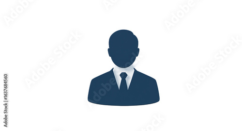 Professional Businessman Icon High-Quality Vector Graphic for Commercial Use