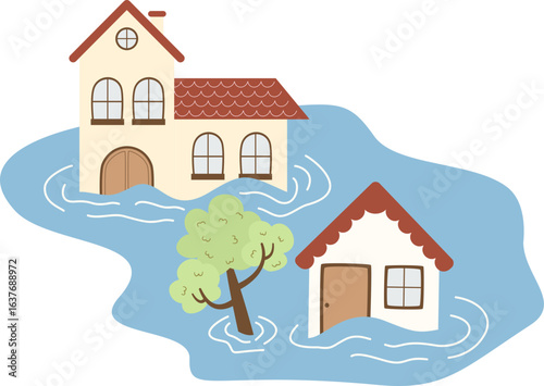 Flood natural disaster