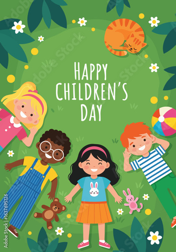 Celebrating Happy Childrens Day Joyful Festivities